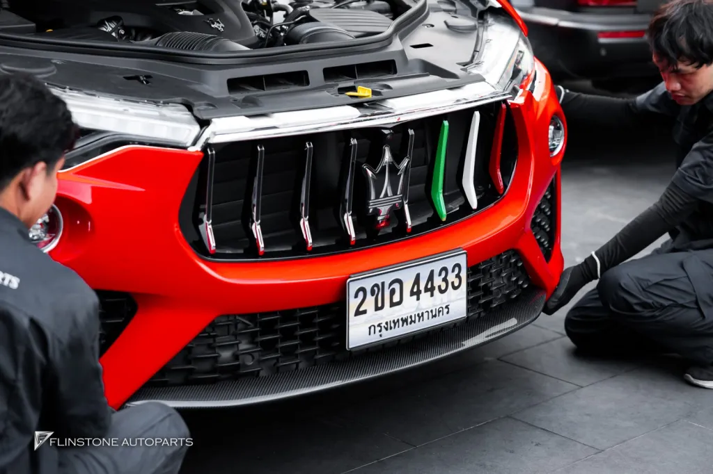 Maserati levante ล้อ Center lock Usus Downpipe Usus พาร์ทคาร์บอน Maxton Design กล่องจูน