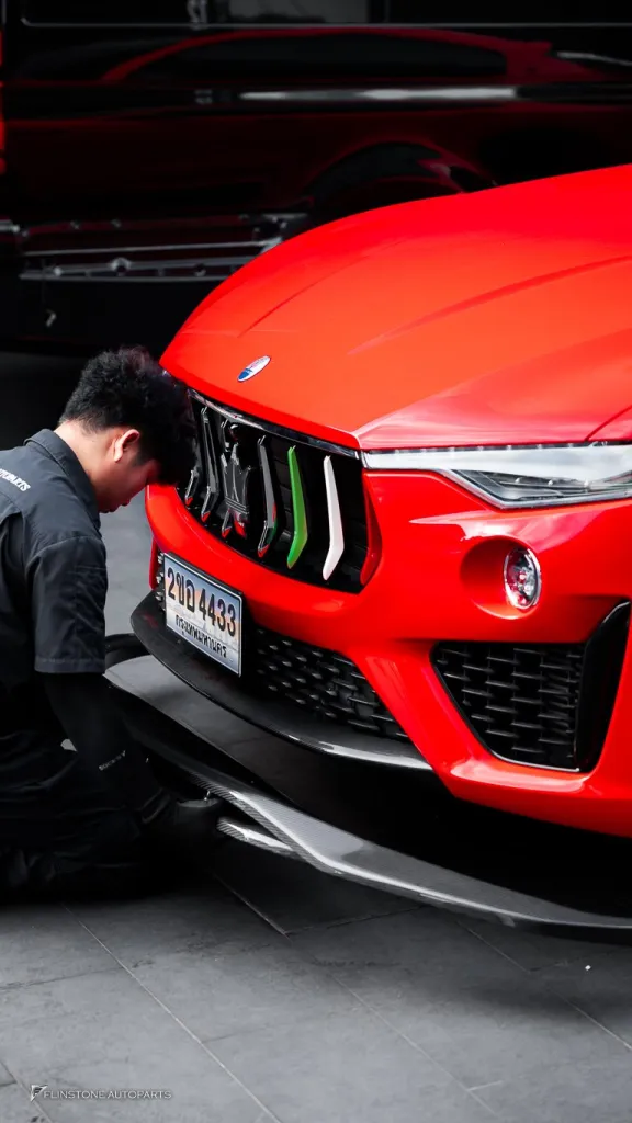 Maserati levante ล้อ Center lock Usus Downpipe Usus พาร์ทคาร์บอน Maxton Design กล่องจูน