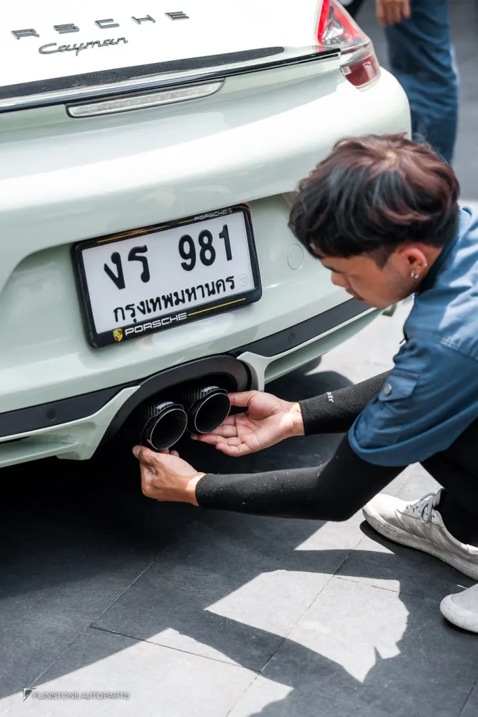 Porsche cayman 981 พวงมาลัย ปลายท่อ