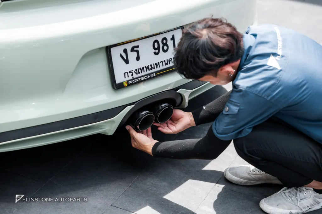 Porsche cayman 981 พวงมาลัย ปลายท่อ