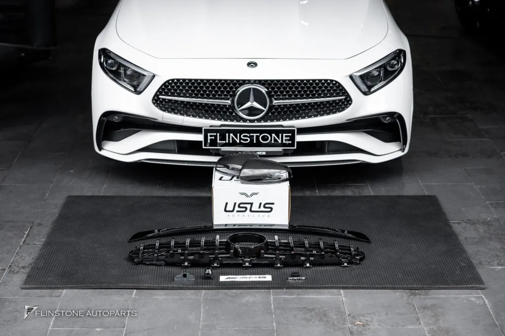 Mercedes Benz Cls กระจัง สปอยเลอร์ โลโก้ กระจก Usus
