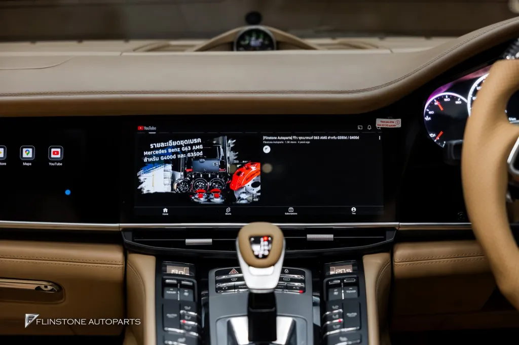 Porsche Panamera จอ Dual Screen พวงมาลัย ช่องแอร์