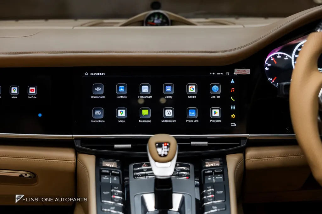 Porsche Panamera จอ Dual Screen พวงมาลัย ช่องแอร์
