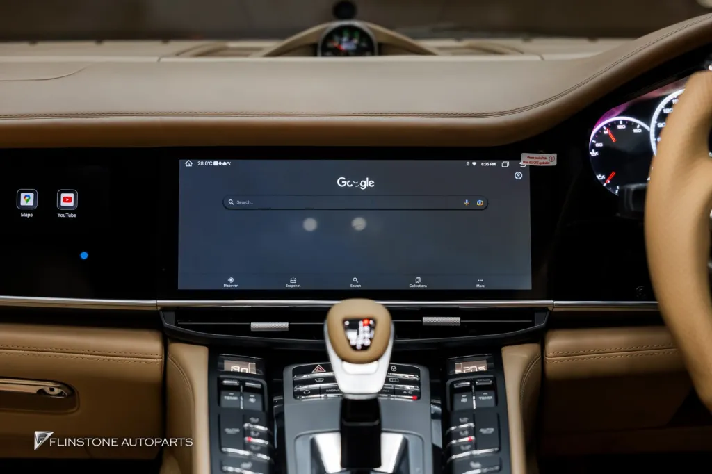 Porsche Panamera จอ Dual Screen พวงมาลัย ช่องแอร์