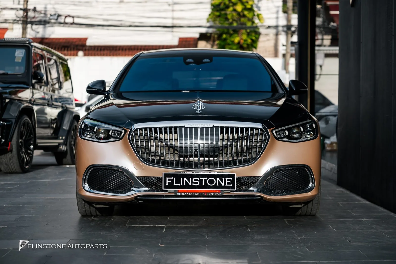 Mercedes Benz Sclass โลโก้ Maybach ไฟส่องพื้น