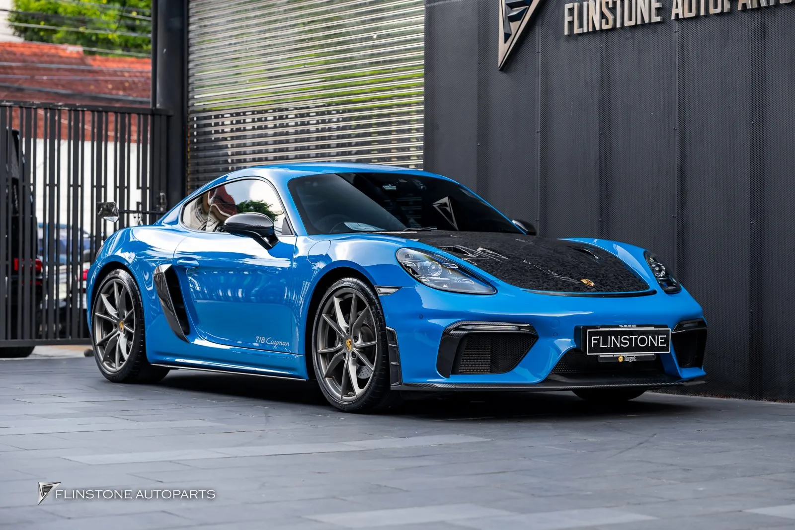 Porsche 718 กันชนหน้า Gt4 พาร์ทคาร์บอนรอบคัน Usus