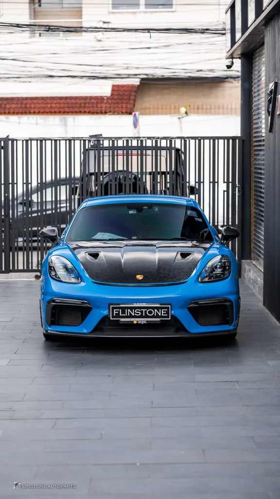 Porsche 718 กันชนหน้า Gt4 พาร์ทคาร์บอนรอบคัน Usus
