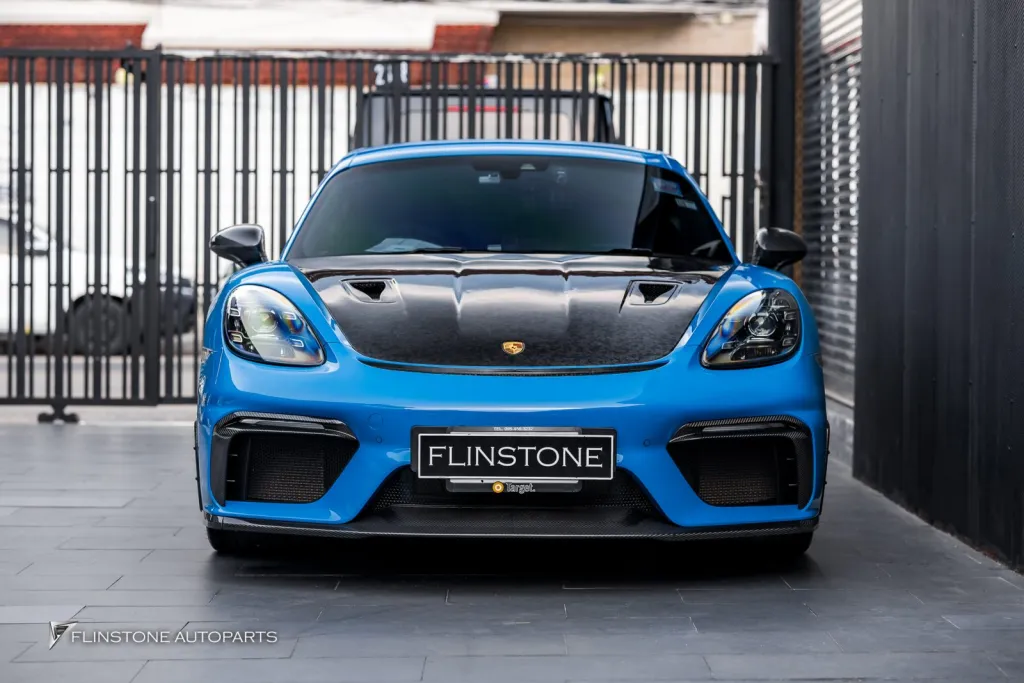 Porsche 718 กันชนหน้า Gt4 พาร์ทคาร์บอนรอบคัน Usus