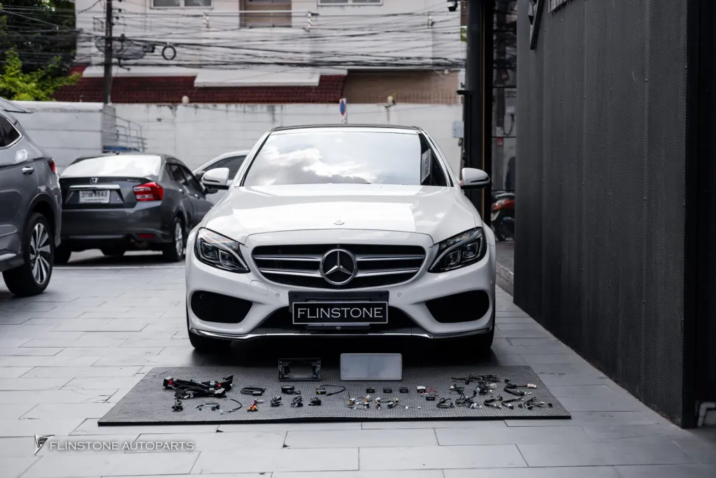 Mercedes Benz w205 จอแอนดรอยไฟแอมเบี้ยน