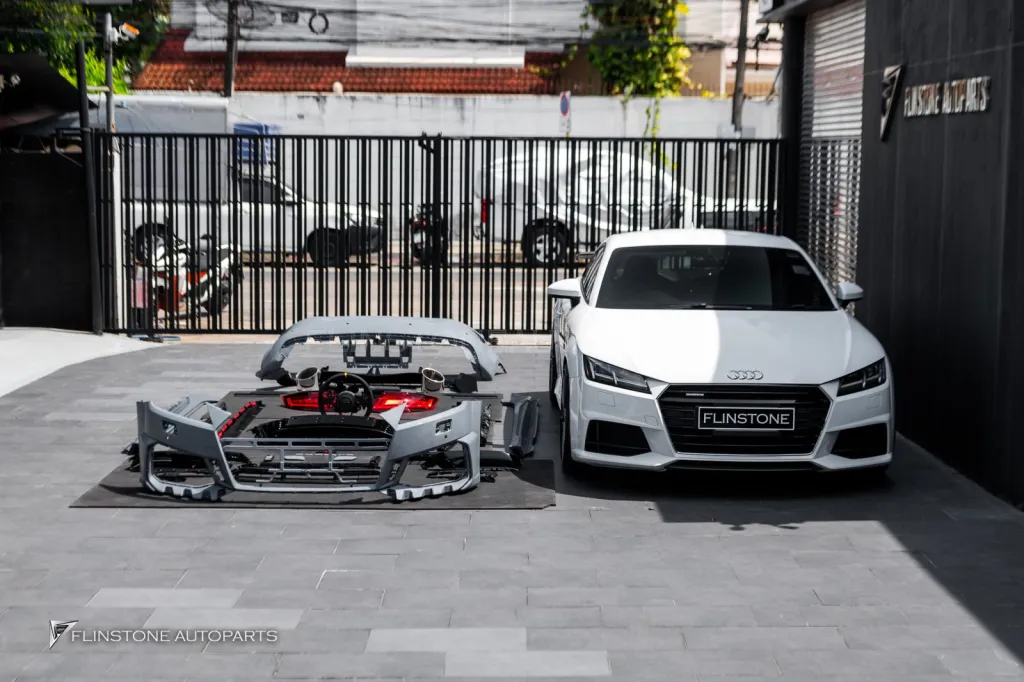 Audi TT to TTRS Full Body Kit Tail Lights Steering Wheel