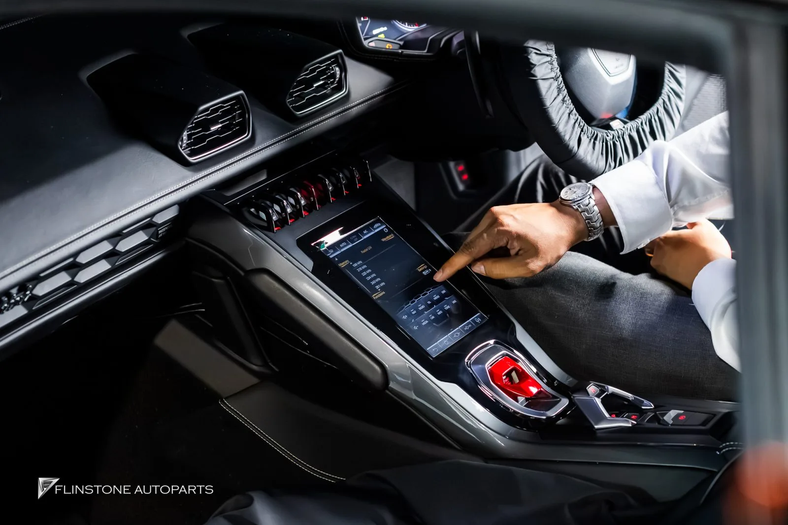 Lamborghini Huracan จอ android แท่นยึดป้ายทะเบียน