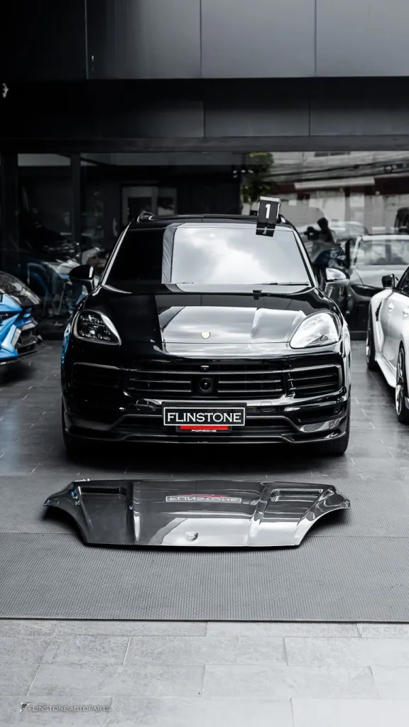 Porsche Cayenne ฝากระโปรงคาร์บอน ทรง Techart