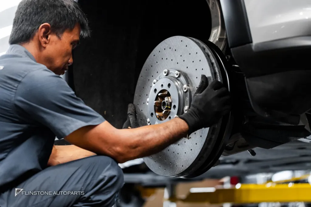 Porsche Cayenne เบรค PCCB ล้อ Deep Blue