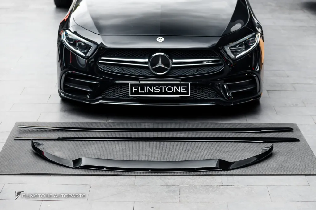 Mercedes Benz Cls ลิ้น สเกิร์ตดำเงา