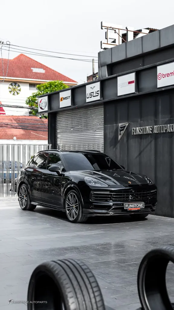 Porsche Cayenne ฝากระโปรงคาร์บอน ทรง Techart