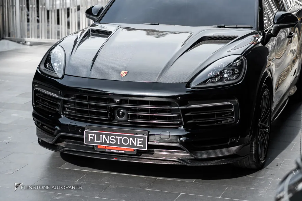 Porsche Cayenne ฝากระโปรงคาร์บอน ทรง Techart