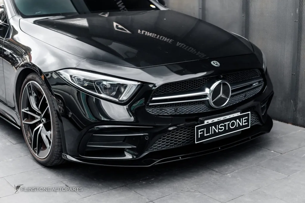 Mercedes Benz Cls ลิ้น สเกิร์ตดำเงา