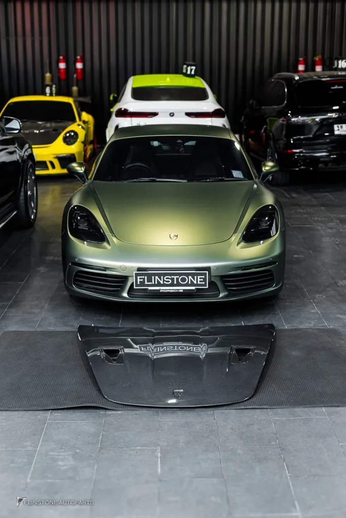 Porsche 718 ฝากระโปรงคาร์บอน