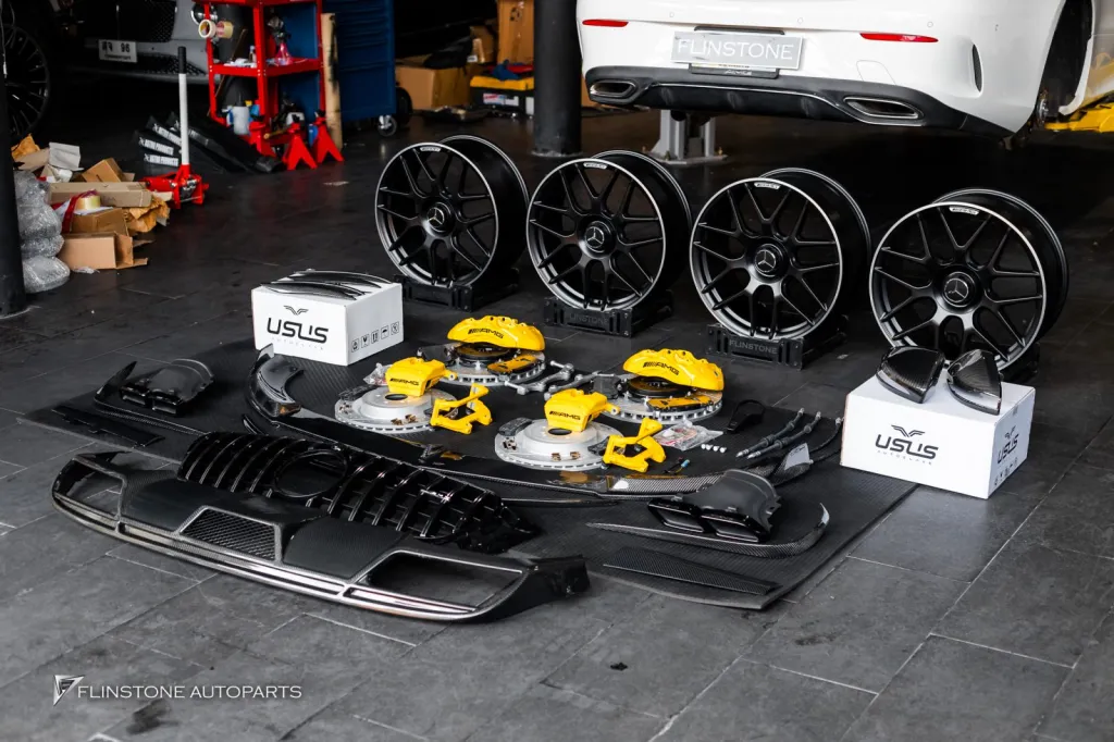 Mercedes Benz E200 Brakes Grille Exhaust Tips Wheels Full Carbon Body Parts Usus