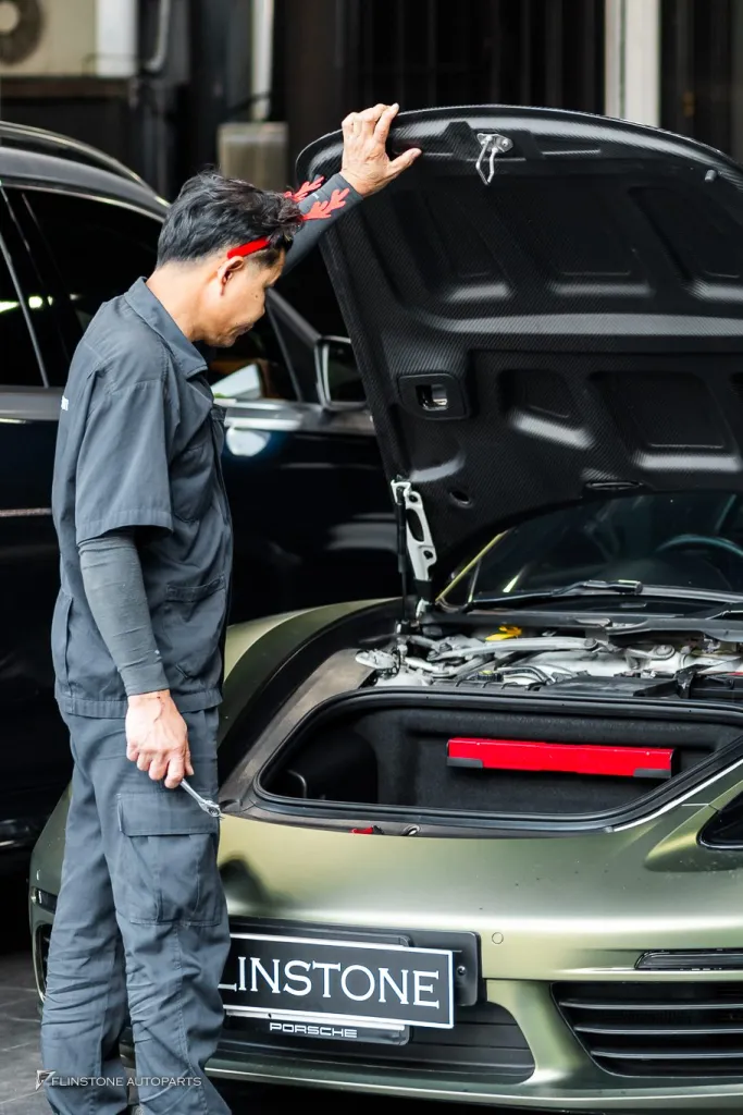 Porsche 718 ฝากระโปรงคาร์บอน
