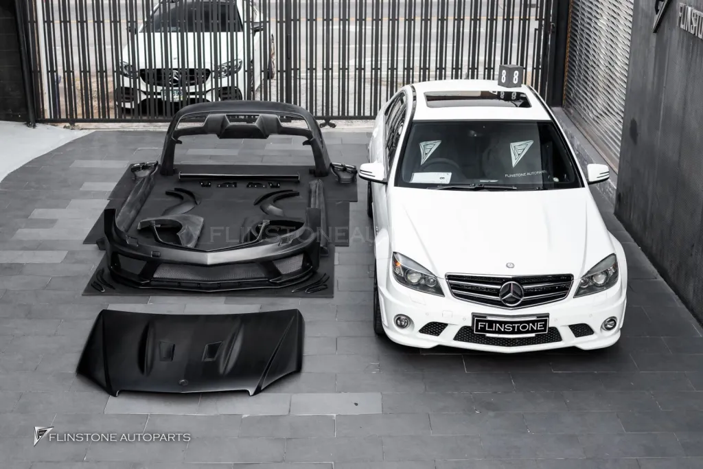 Mercedes Benz C63 ชุดพาร์ท Wide Body AMG Black Series