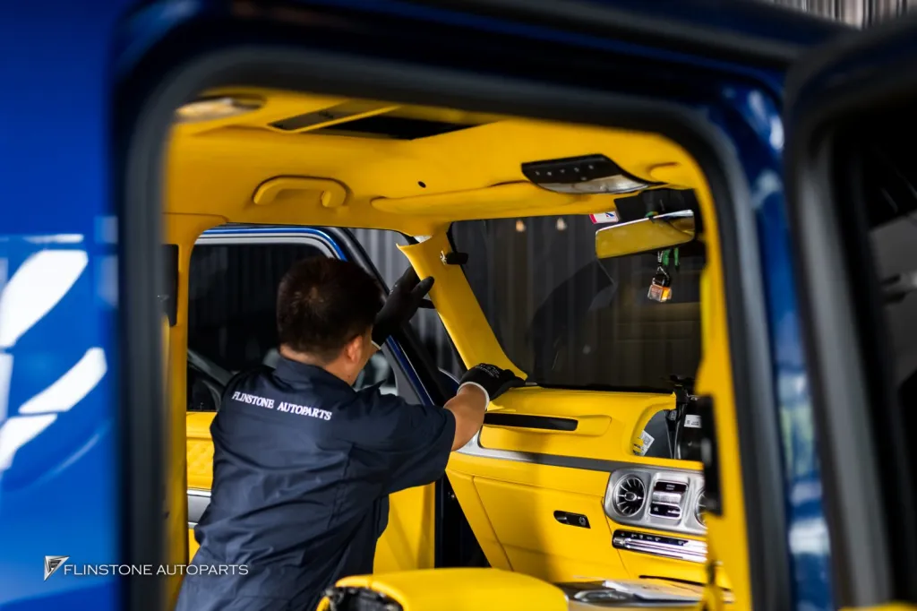 Mercedes Benz Gclass ภายในเหลือง ชุดพาร์ท G63 เบรค บันไดไฟฟ้า ท่อ Thor Active Sound ล้อ Usus