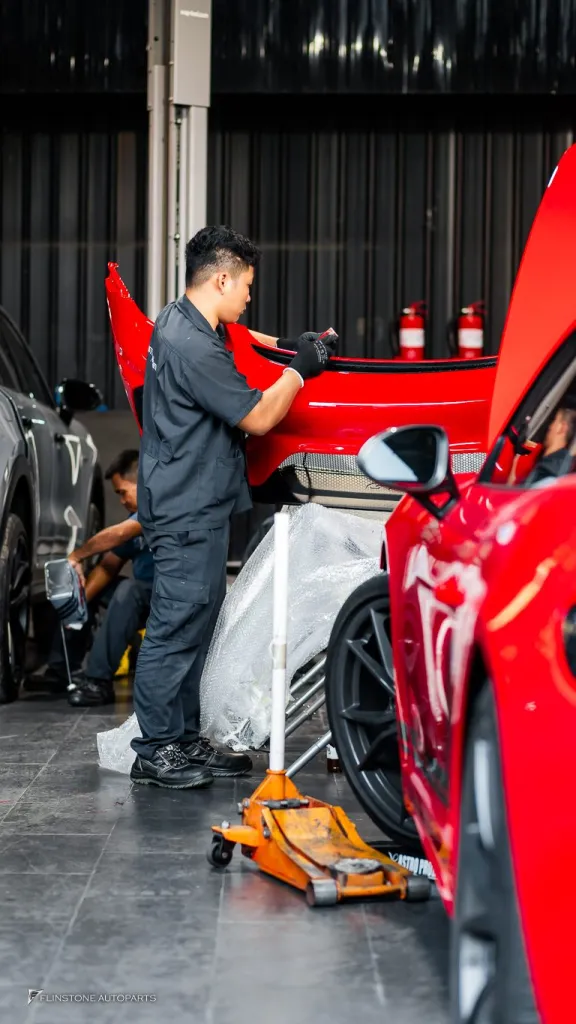 Porsche 718 cayman ชุดกันชนหน้า GT4