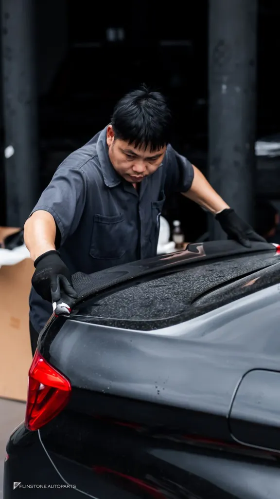 BMW F10 ลิ้นหน้า โลโก้ดำ ไฟท้าย สปอยเลอร์