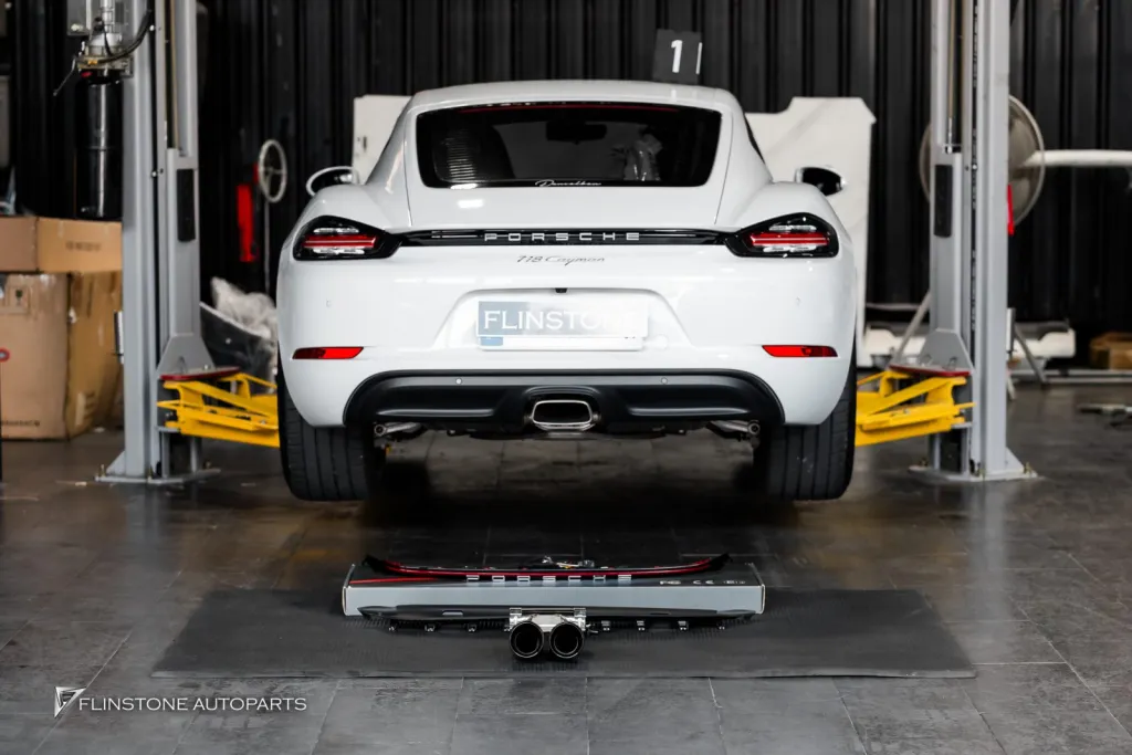 Porsche 718 Caymen Tail Lights Exhaust Tips