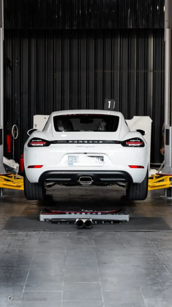 Porsche 718 Caymen Tail Lights Exhaust Tips