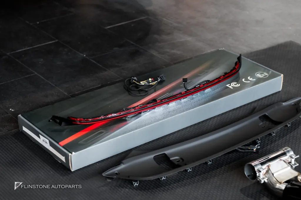 Porsche 718 Caymen Tail Lights Exhaust Tips