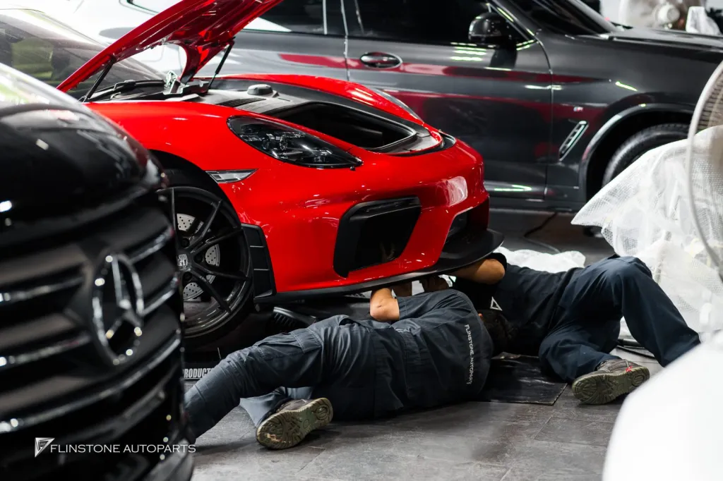 Porsche 718 cayman ชุดกันชนหน้า GT4