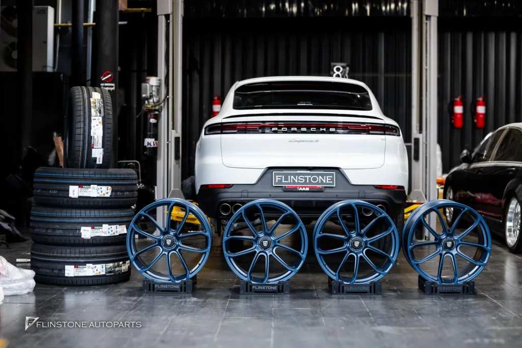 Porsche Cayenne ล้อ Centerlock Deep blue
