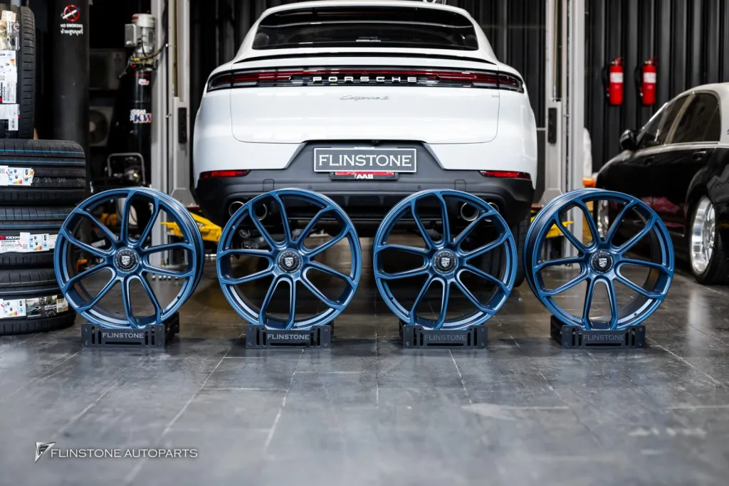 Porsche Cayenne ล้อ Centerlock Deep blue