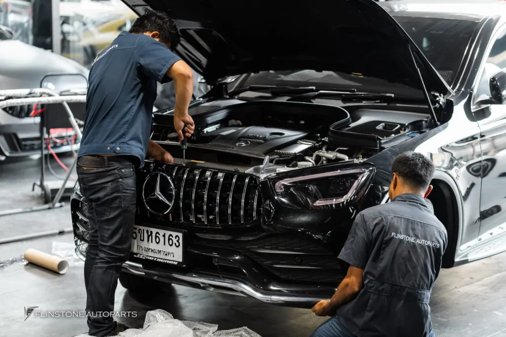 Mercedes Benz Glc Grille Side Steps Carbon Parts