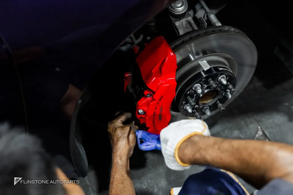 Corvette C8 เปลี่ยนผ้าเบรค
