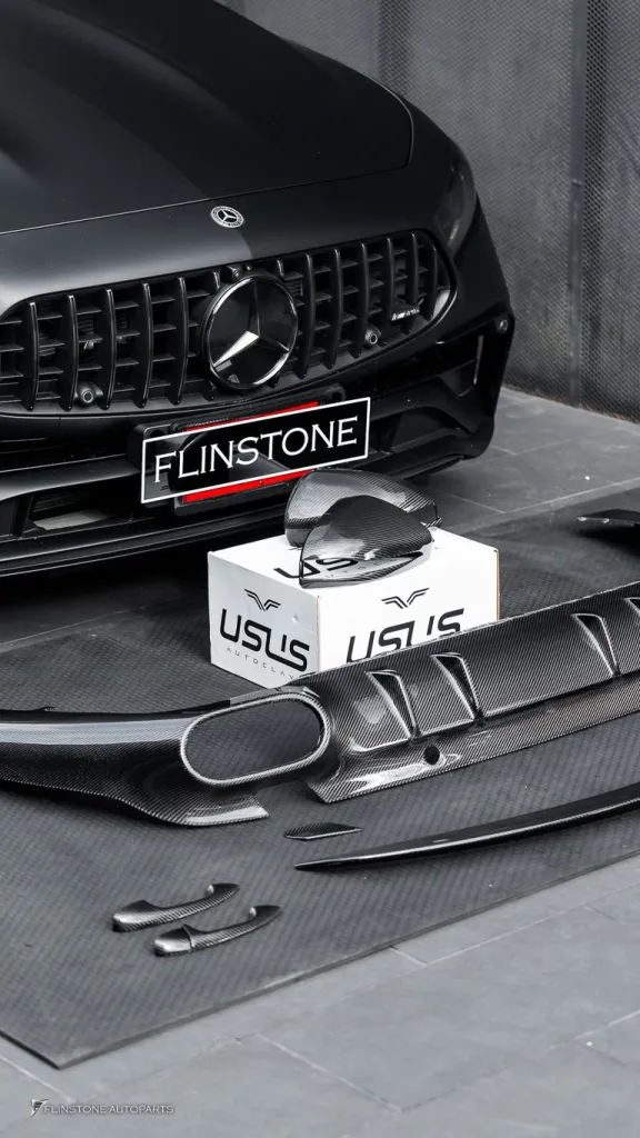Mercedes Benz Cls พาร์ทคาร์บอน ดิฟ สปอยเลอร์ มือจับ กระจก Usus