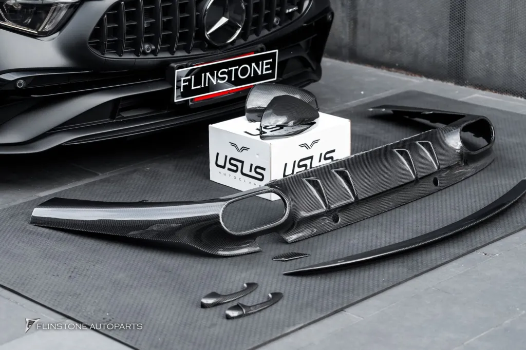Mercedes Benz Cls พาร์ทคาร์บอน ดิฟ สปอยเลอร์ มือจับ กระจก Usus