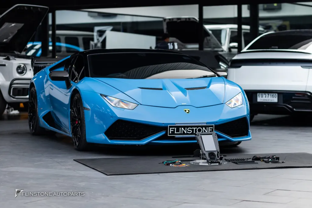Lamborghini Huracan จอ android แท่นยึดป้ายทะเบียน