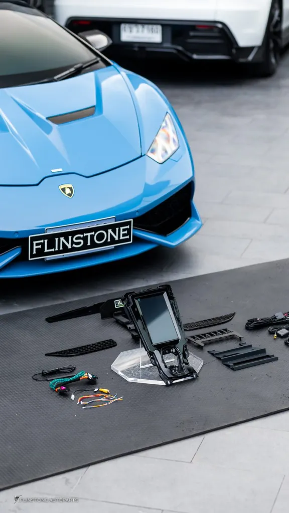 Lamborghini Huracan จอ android แท่นยึดป้ายทะเบียน