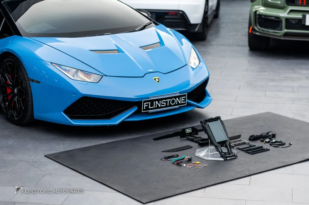 Lamborghini Huracan จอ android แท่นยึดป้ายทะเบียน