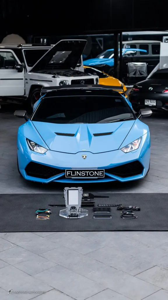 Lamborghini Huracan จอ android แท่นยึดป้ายทะเบียน