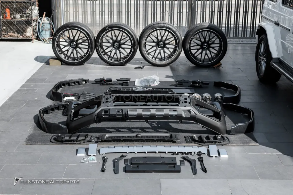 Mercedes Benz Gclass Full Body Kit 2024 Side Steps Keyless Wheels Exhaust Tips