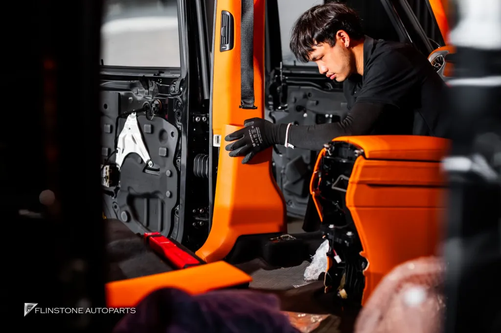 Mercedes Benz Gclass Parts Kit Brabus Full Body Wheels Usus Orange Interior