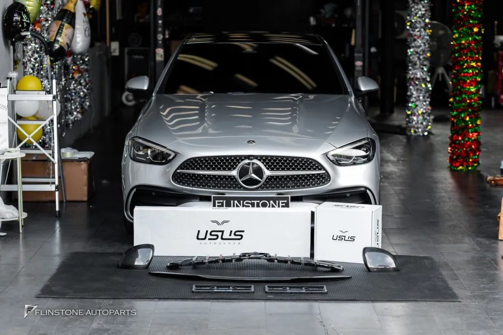 Mercedes Benz W206 กระจัง สปอยเลอร์ กระจก กรอบป้าย