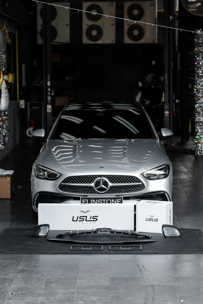 Mercedes Benz W206 กระจัง สปอยเลอร์ กระจก กรอบป้าย