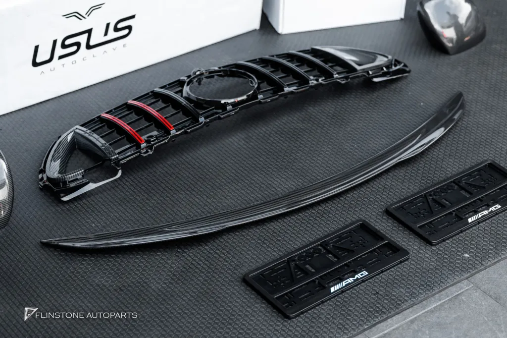 Mercedes Benz W206 กระจัง สปอยเลอร์ กระจก กรอบป้าย