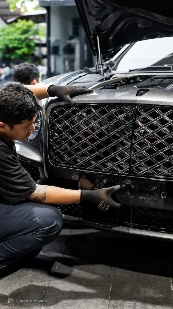 Bentley กระจัง โลโก้ Mulliner ล้อ Usus Floating Cap