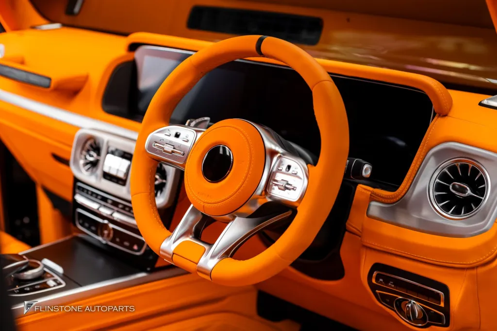 Mercedes Benz Gclass Parts Kit Brabus Full Body Wheels Usus Orange Interior