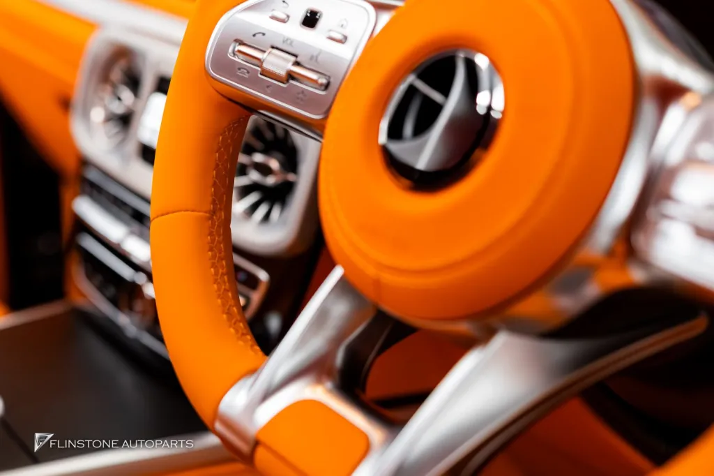 Mercedes Benz Gclass Parts Kit Brabus Full Body Wheels Usus Orange Interior